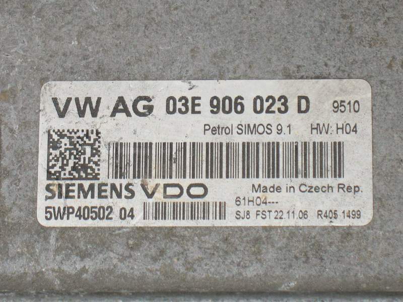 Ecu seat ibiza vw polo 03e906023d VDO 5WP40502 SIMOS 9.1