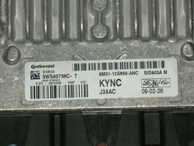 ECU CENTRALINA FORD 2.0 SID803A 5WS40736C-T 8M51-12A650-ANC KYNC