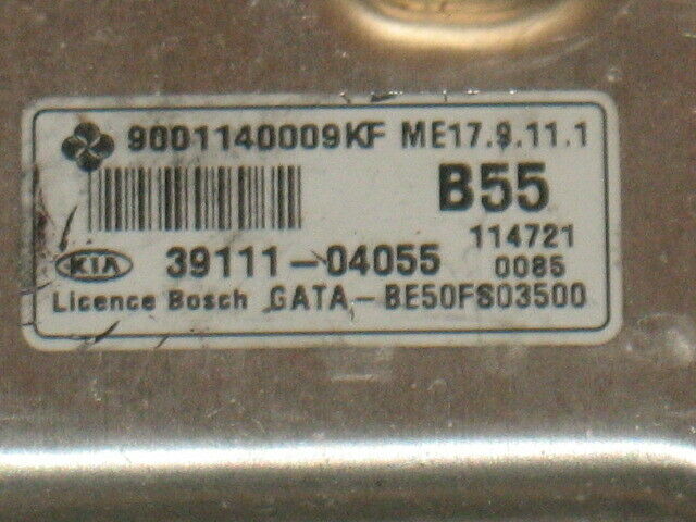 ECU KIA PICANTO 1.0 39111-04055 9001140009KF ME17.9.11.1 B55