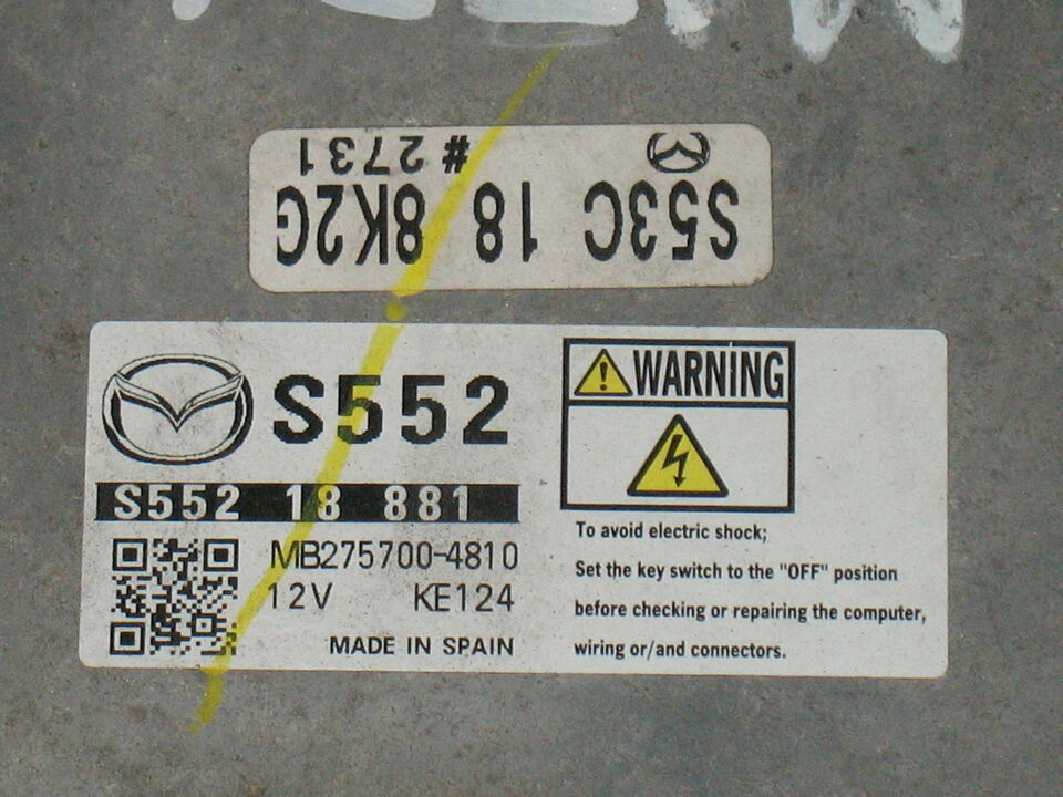 ECU CENTRALINA MAZDA CX-3 CX3 2.2D S55218881 MB275700-4810 KE124