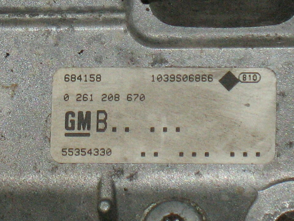Kit opel corsa tigra 1.4 0261208670 55354330 13144390 5wk47631 ME 7.6.2