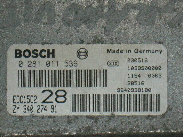 ECU SUZUKI GRAND VITARA 2.0 0281011536 ZY34027491 EDC15C2