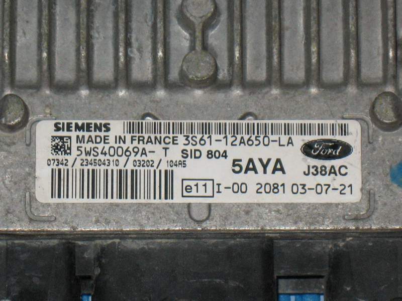 ECU MOTORE FORD FIESTA 1.4 TDCI 2003 - 5WS40069A-T