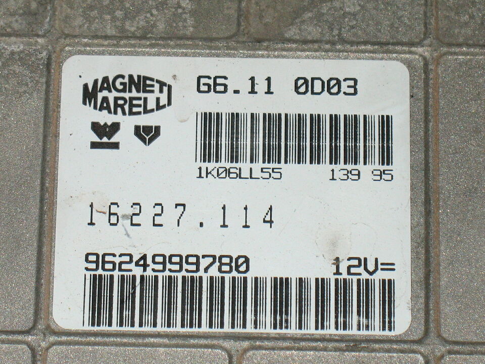 ECU CITROEN AX 1.1 9624999780, G6.11 0D03 G6110D03