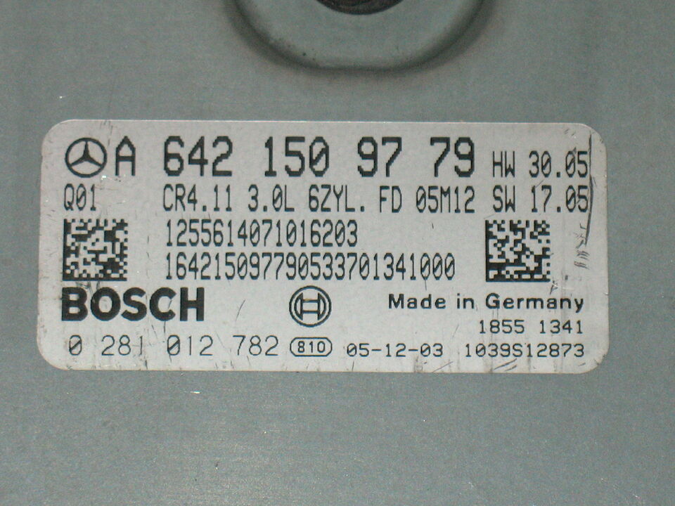 Mercedes CLS W219 0281012782 A6421509779 EDC16CP31 -8.11