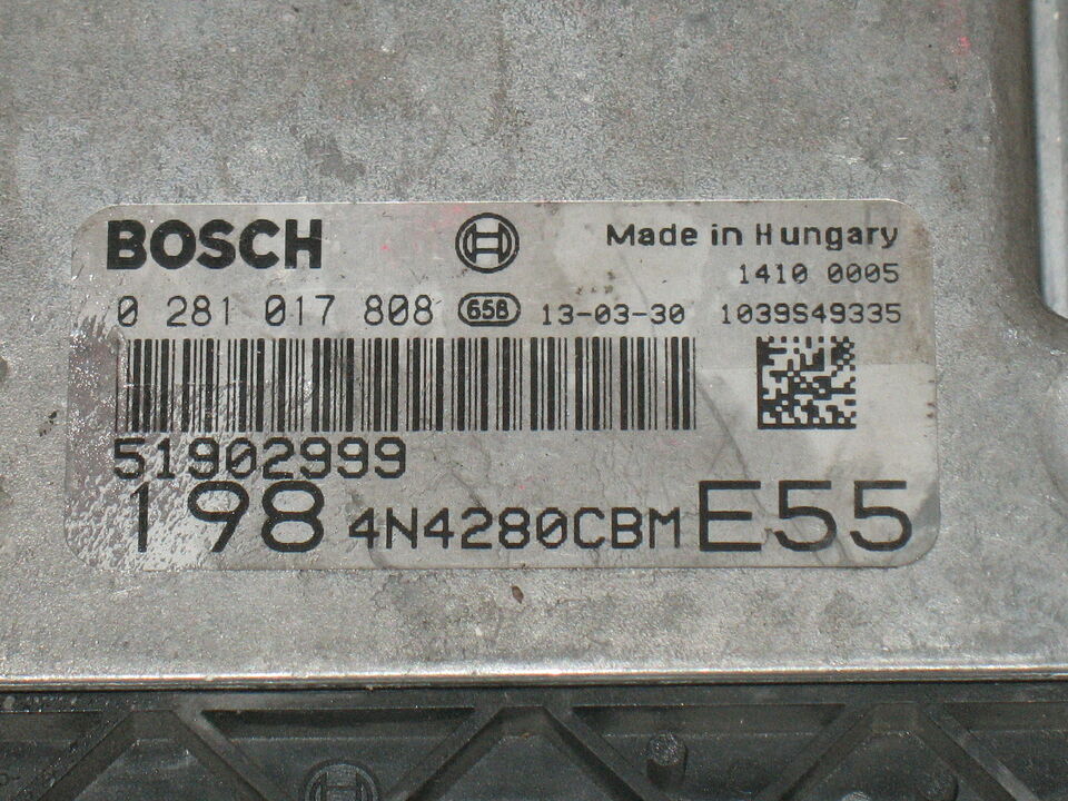ECU Bravo 1.6 BOSCH 0281017808 1039S49335 4N4280CBM