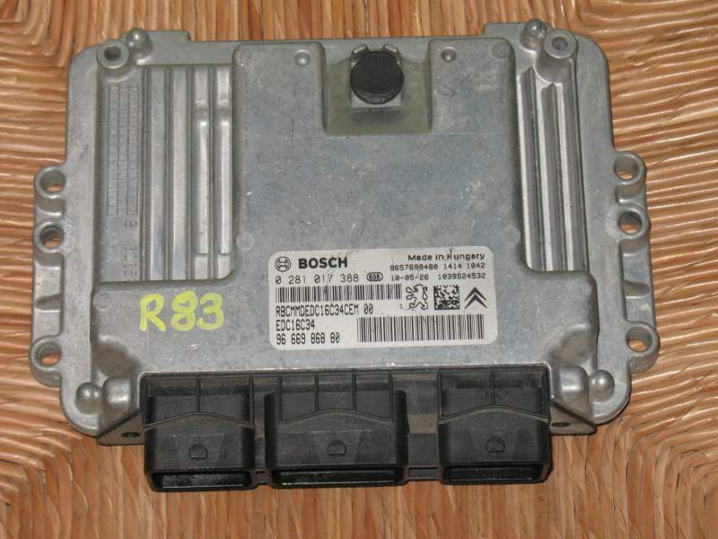 ECU CITROEN PEUGEOT 1.4 HDI BOSCH 0281017388 9666986880 EDC 16C34-5.61