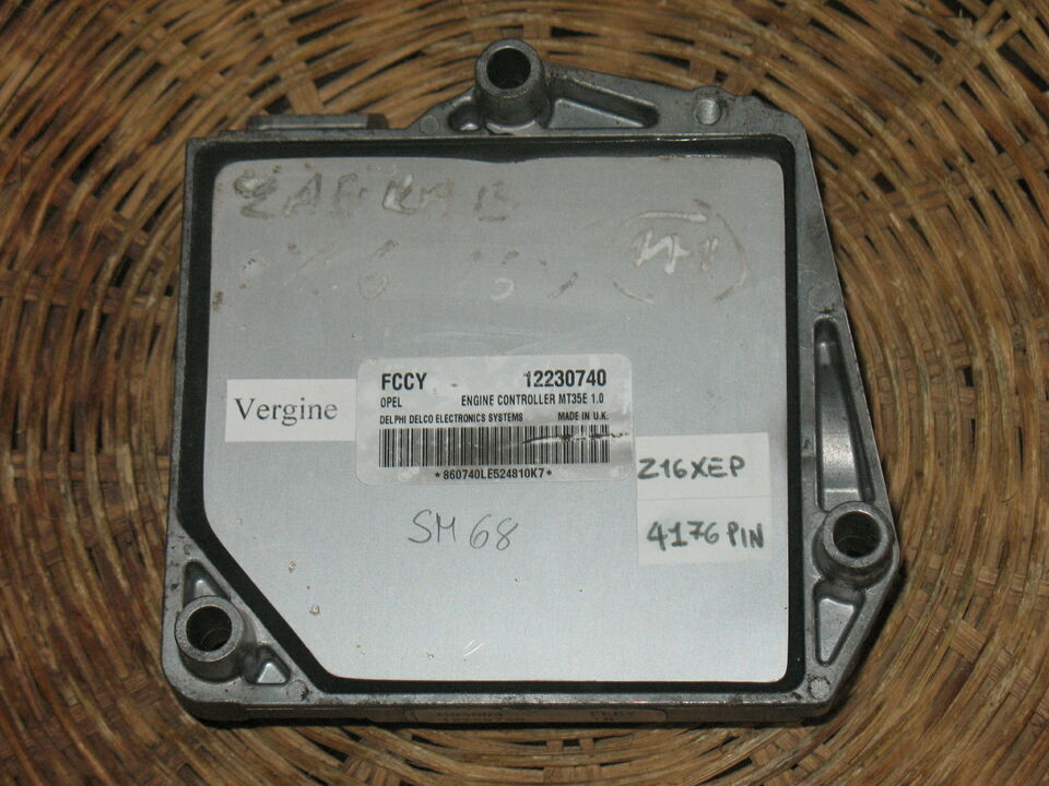 Ecu opel 1.6 z16xep 12230740 dzfr dtxw Delco FCCY MT35E 1.0