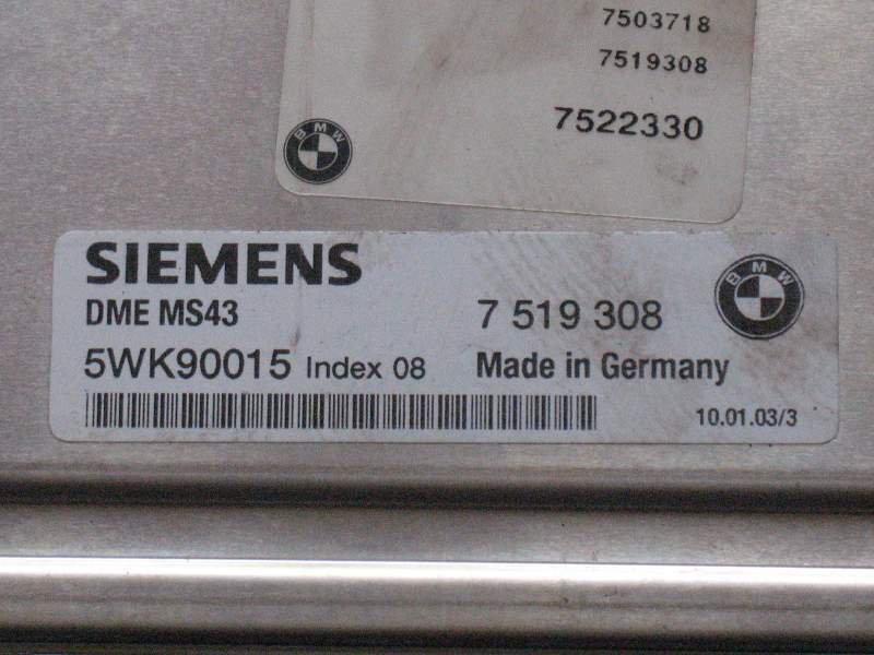 KIT ECU/EWS BMW E46 3 Series 330i SIEMENS 5WK90015 61356905666