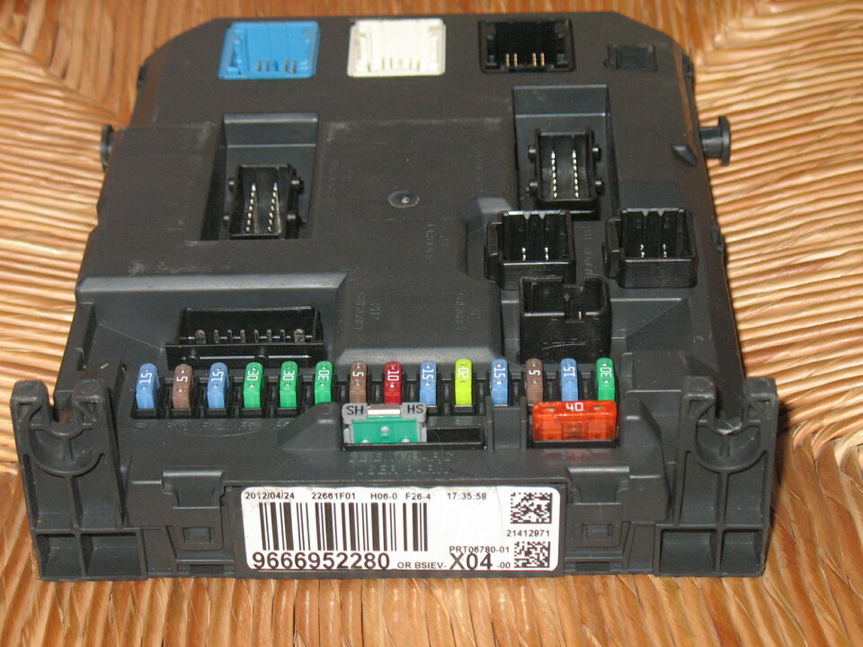 Bsi 9666952280 body computer citroen c3 bsiev x04-00