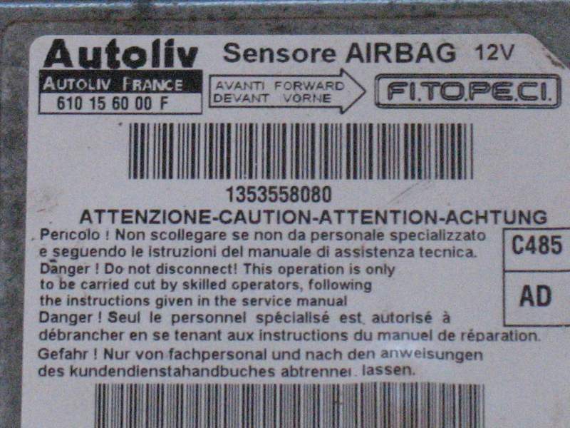 Fiat Qubo Fiorino 225 BJ09 Airbag 1353558080 610156000F