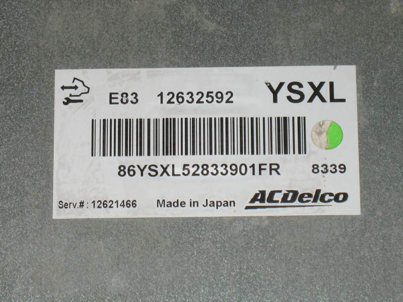 Ecu opel z18xer engine control unit YSXL 12632592 12621466 E83
