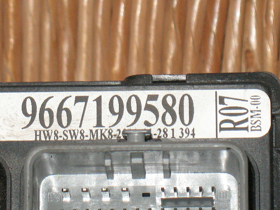 Bsm citroen peugeot fuse box bsm-00 r07 9667199580