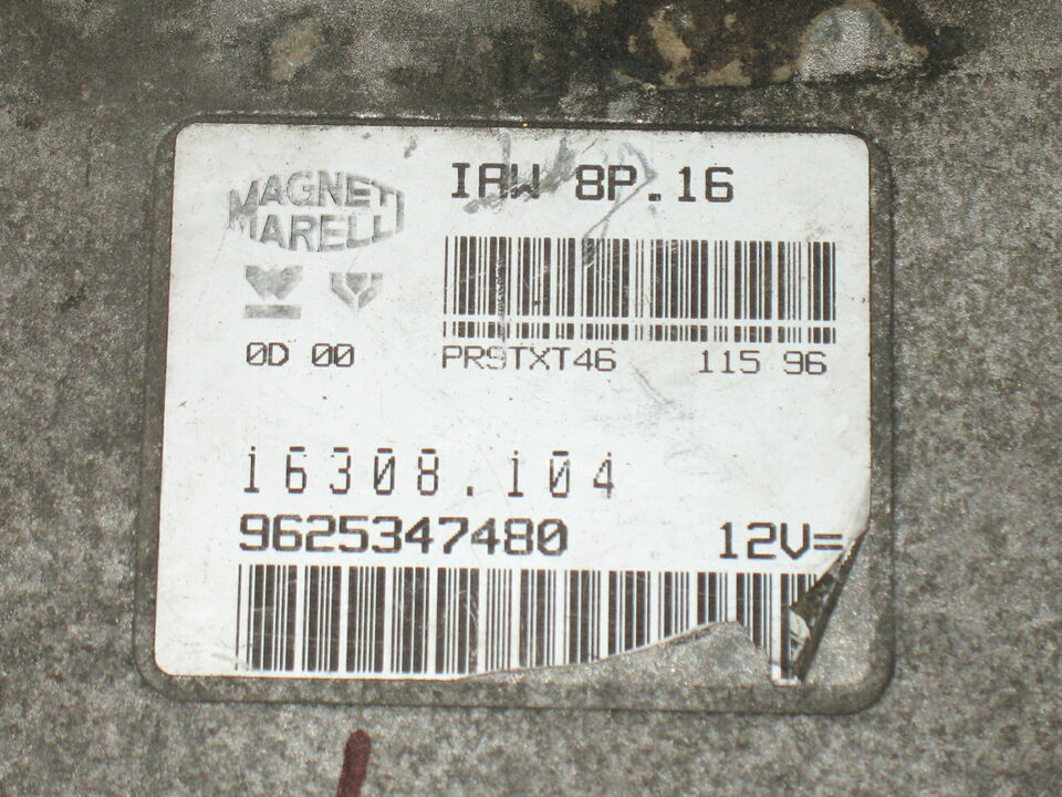 ECU CENTRALINA PEUGEOT RALLYE 106 IAW 8P.16 16308104 9625347480