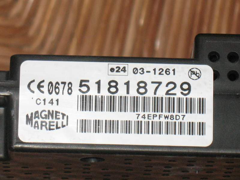 Fiat Grande Punto Abarth 2007-2010 Blu & Me ECU 51818729