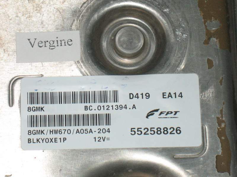 ECU FIAT FPT 8GMK HW670 1.4 M/AIR 140CV 55258826