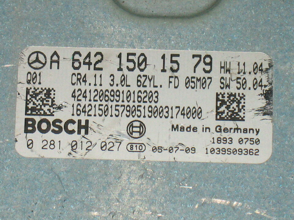 ECU MERCEDES W211 E320 CR4.11 0281012027 A6421501579 EDC16CP31