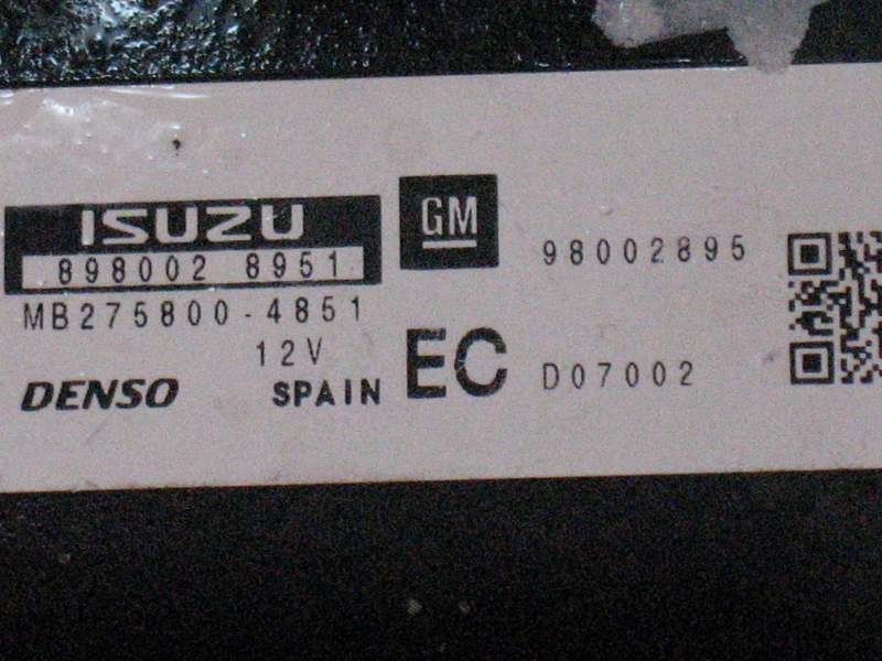 ECU Opel Astra H 1.7CDTI MB275800-4851 98002895 898002 8951
