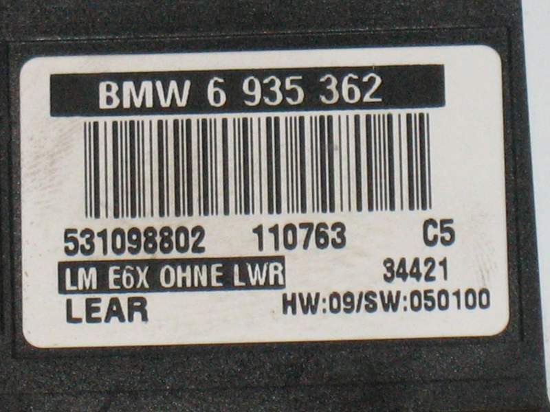 Ecu fari bmw E60 5 series 745i 745li lcm 6935362 lme6x ohne lwr