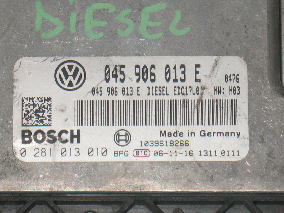 ECU SKODA VW POLO 1.4 0281013010 045906013E EDC 17U01-4.31 HW03