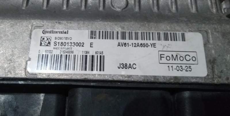 ECU FOCUS C MAX 1.6 S180133002E AV61-12A650-YE SID807EVO J38AC