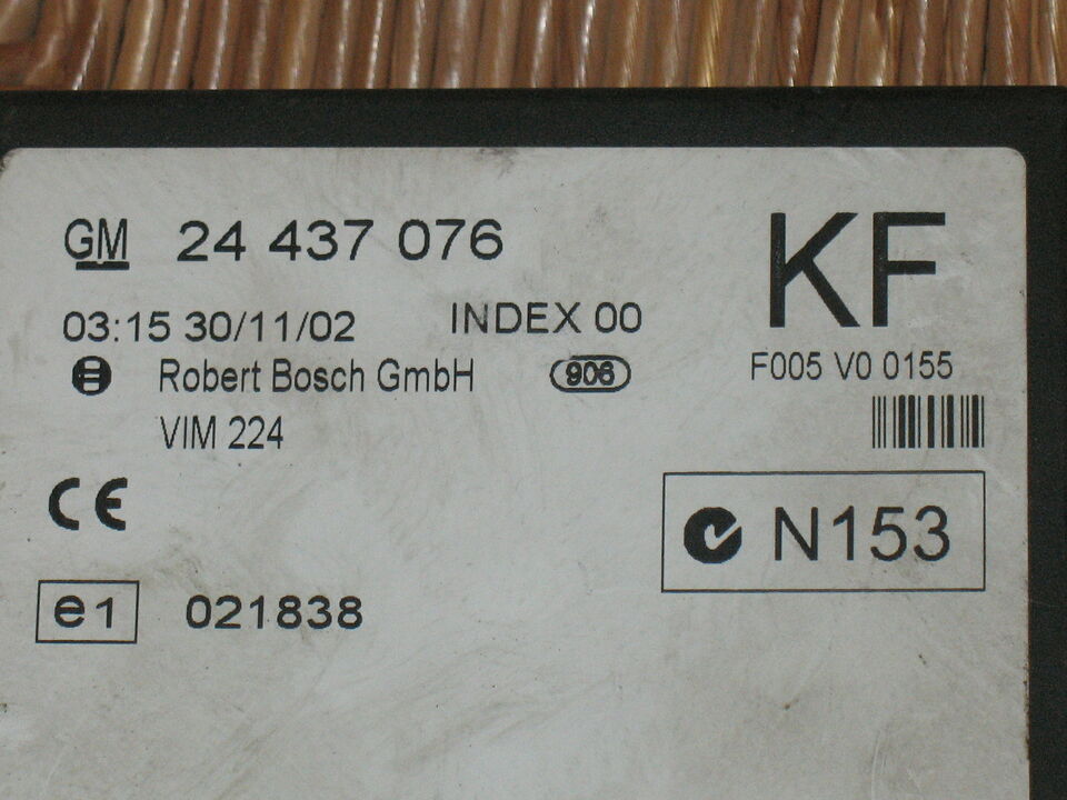 Opel zafira 2.0 16v dti centralina chiusura gm 24437076 kf