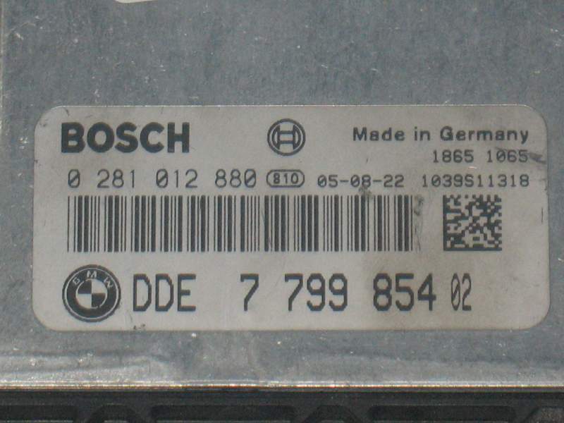 ECU BMW E87 E90 E91 DDE7799854 0281012880 DDE 7799854 02