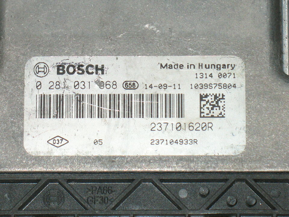 ECU RENAULT LAGUNA 3 LATITUDE 0281031368 237101620R 237104933R EDC17CP58