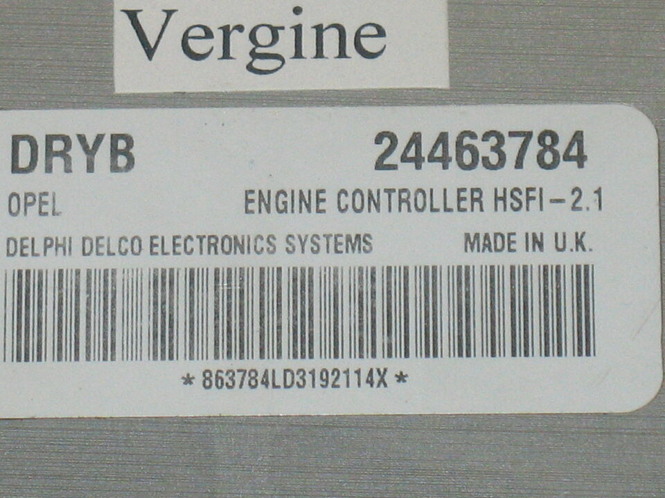 Ecu astra zafira delphi 24463784 DRYB hsfi-2.1 z16xe D03022
