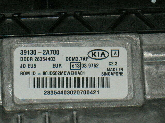 ECU KIA CEED DCM3.7AP 39130-2A700 DDCR 28354403 DDCR28354403