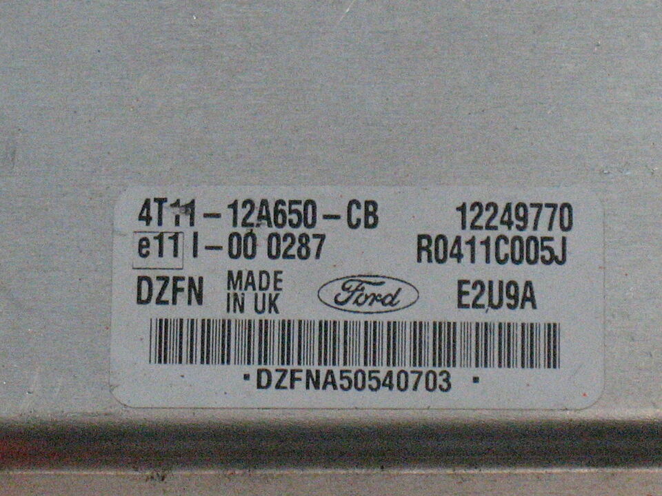 ECU FORD TRANSIT CONNECT 4T11-12A650-CB 12249770 R0411C005J