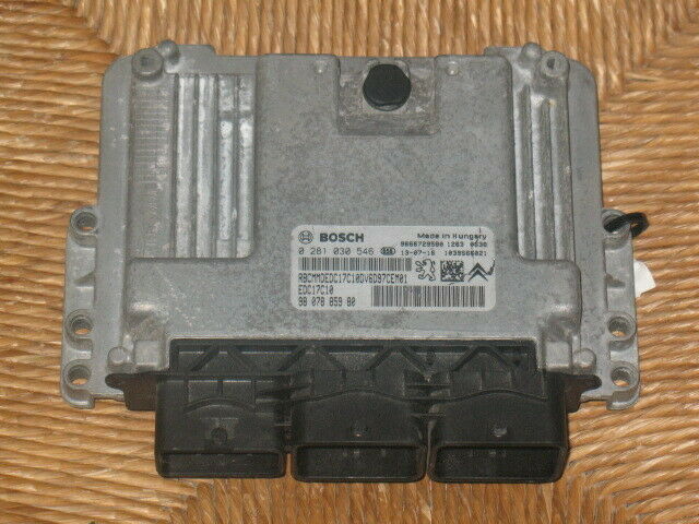 ECU PEUGEOT 1.6 HDI 0281030546 9807885980 9666729580 EDC17C10