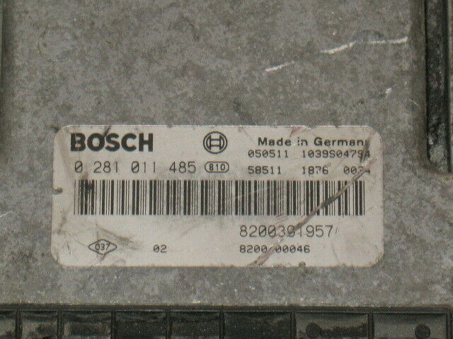 ECU RENAULT VELSATIS 0281011485 8200391957 EDC 16C3-10.23