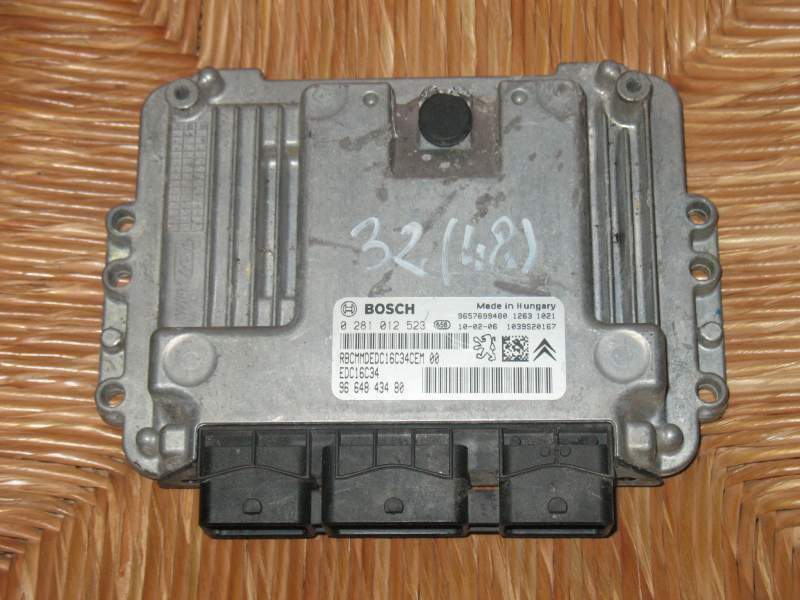 Ecu PEUGEOT 207 1.4 HDI BOSCH 0281012523 9664843480 EDC 16C34-4.61