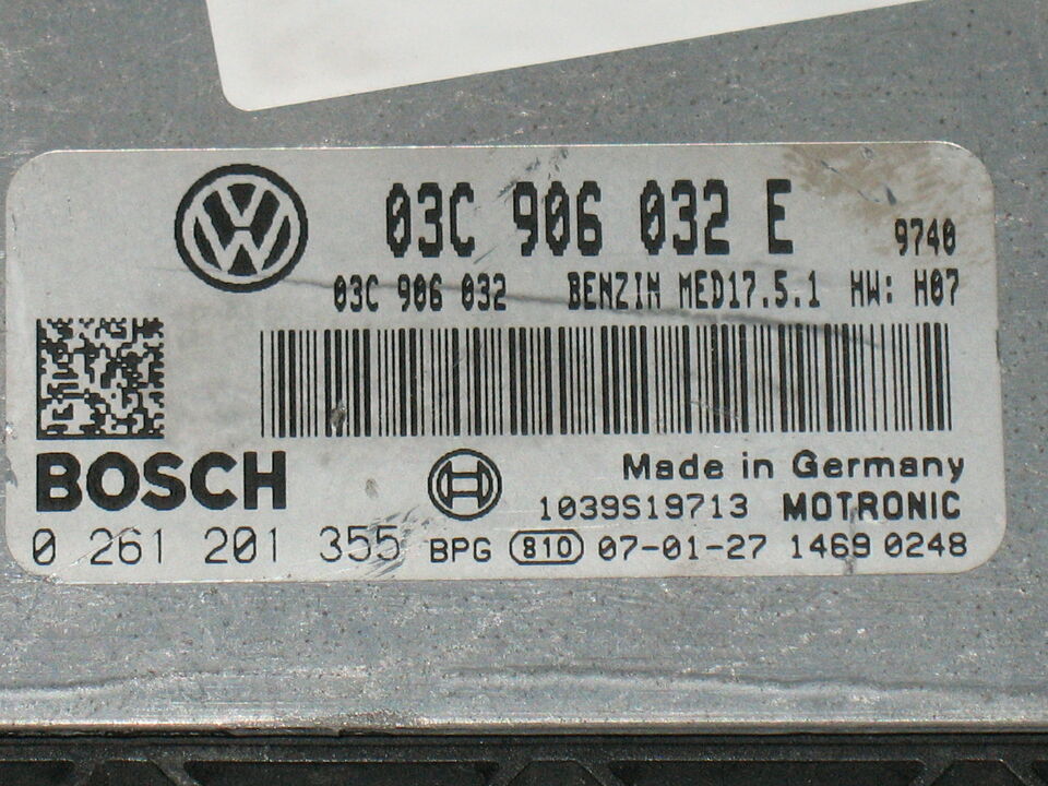 ECU VW GOLF 0261201355 03C906032E MED17 5.1 MK5 2003-2009