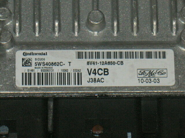 ECU FORD KUGA 2.0 5WS40862C-T SID206 V4CB 8V41-12A650-CB 8V41