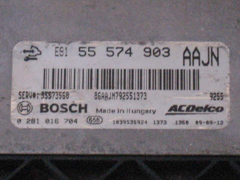 Opel insignia a20dtj bosch 0281016704 acdelco 55574903 aajn