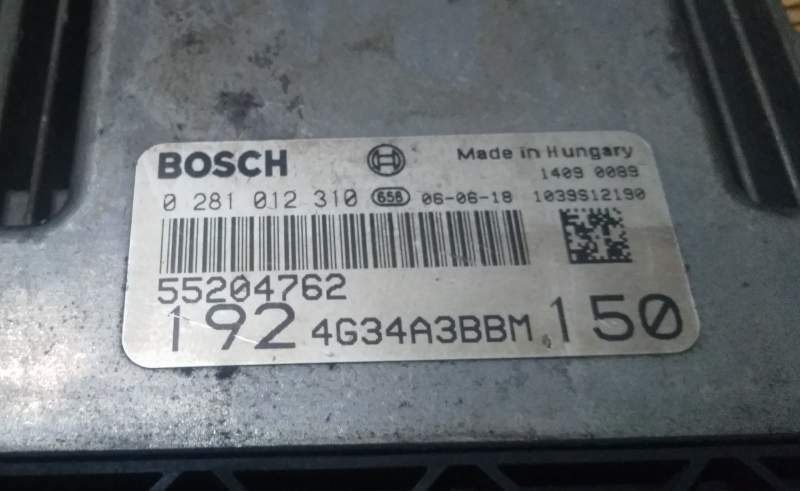 ECU CENTRALINA FIAT STILO 1.9 150CV 0281012310 55204762 EDC16C39-5.W4