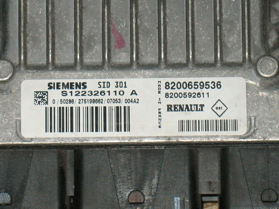 ECU Renault Megane Siemens S122326110A 8200659536 8200592611