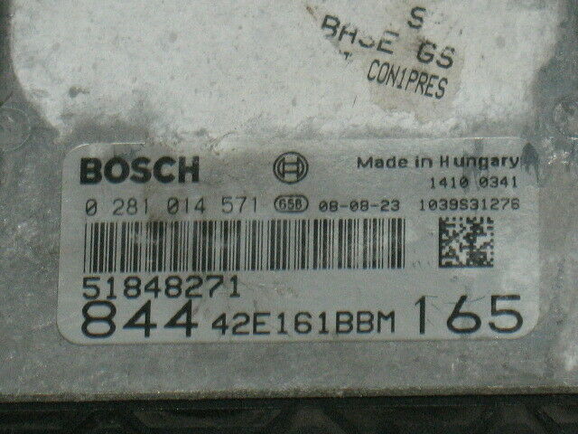 ECU CENTRALINA LANCIA DELTA 2.0 0281014571 51848271 EDC16C39-6.c1