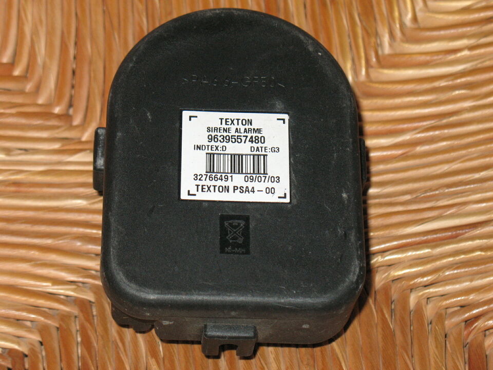 Peugeot CITROEN 02-09 ALLARME SIRENA TEXTON 9639557480