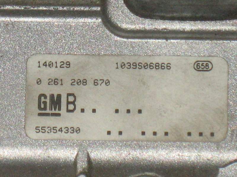 ECU OPEL agila a 2000-2008 Z10XEP 0261208670 55354330 ME 7.6.2