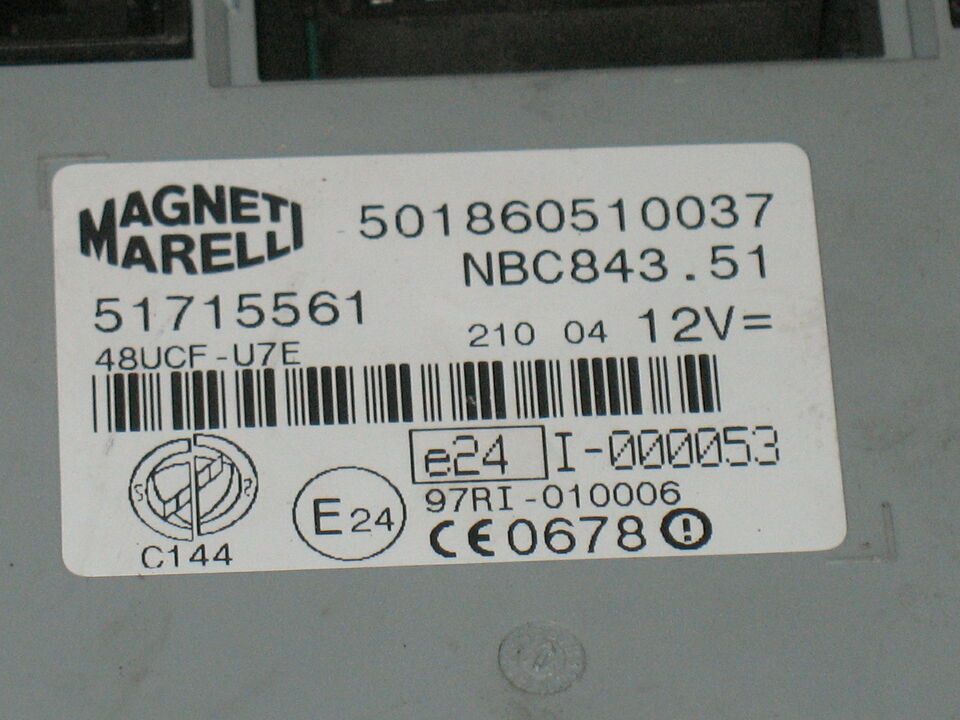 Ecu body computer lancia ypsilon 51715561 501860510037 NBC843.51