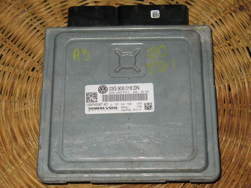 ECU AUDI A3 2.0 TDI SIEMENS 5WP45567AD 03G906018DN