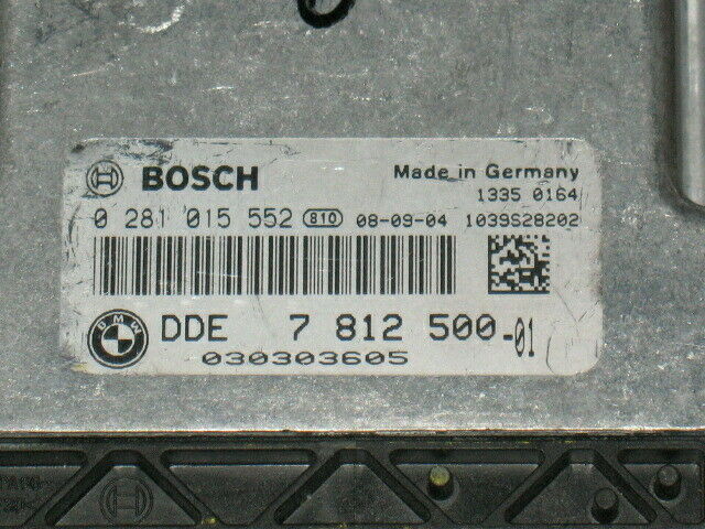 ECU CENTRALINA BMW SERIE 5 0281015552 DDE7812500 DDE 7 812 500