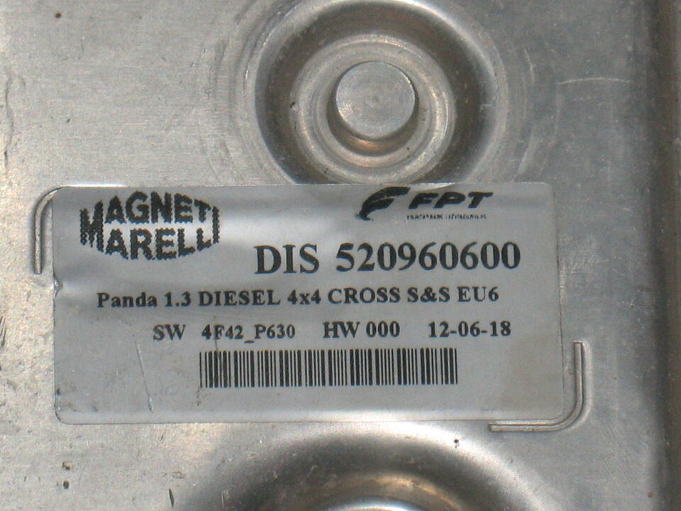 ECU FIAT PANDA CROSS 4X4 1.3 520960600 SW 4F42-P630 HW000