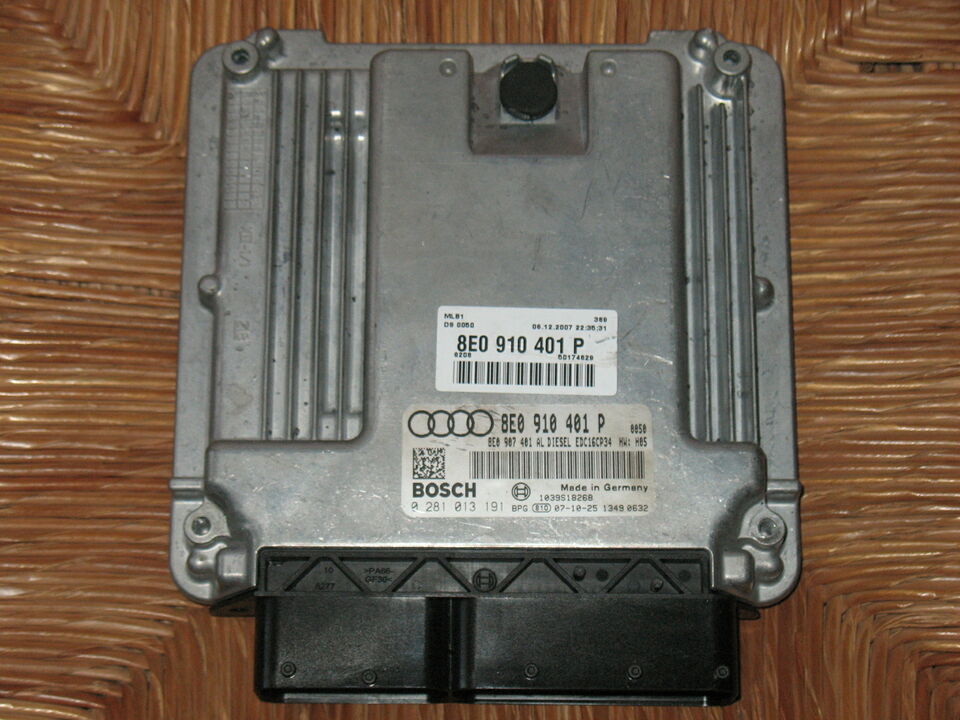 ECU AUDI A4 3.0 TDI 0281013191 8E0910401P 8E0907401AL EDC 16CP34-4.6