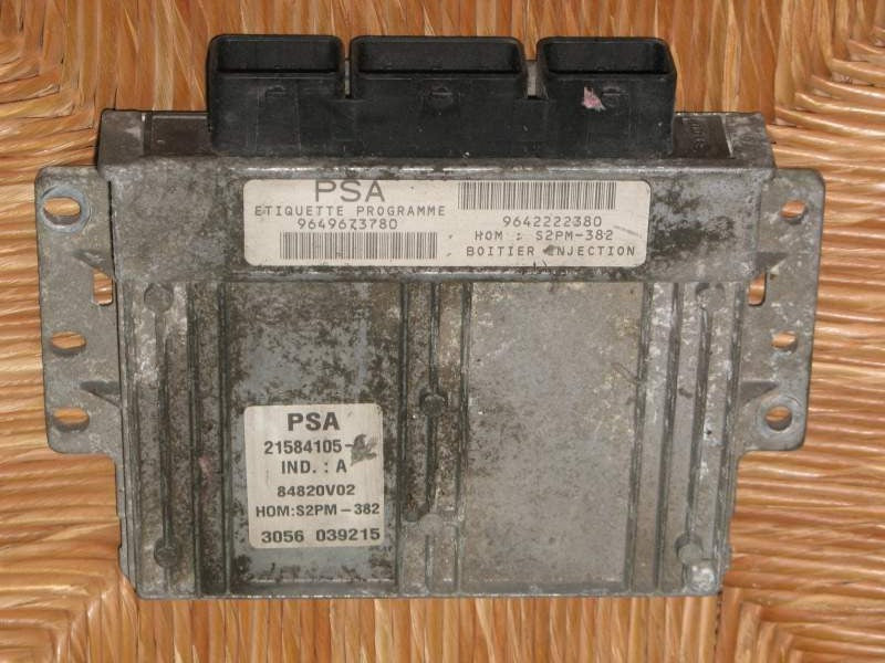 ECU Citroen Peugeot C3 9642222380 21584105-9 9649673780 S2PM-382