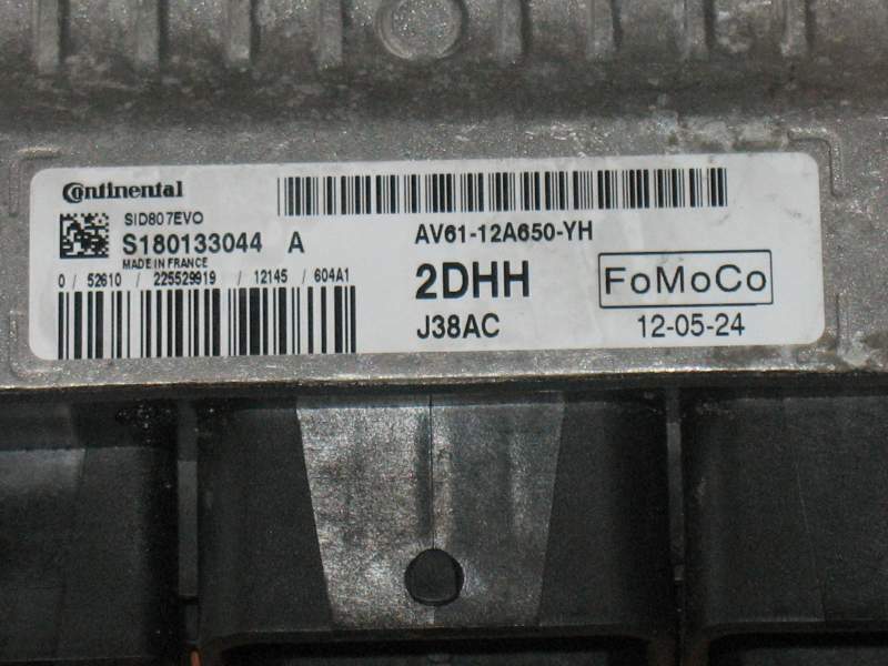 ECU Ford SID807EVO 807 S180133044A AV61-12A650-YH 2DHH J38AC