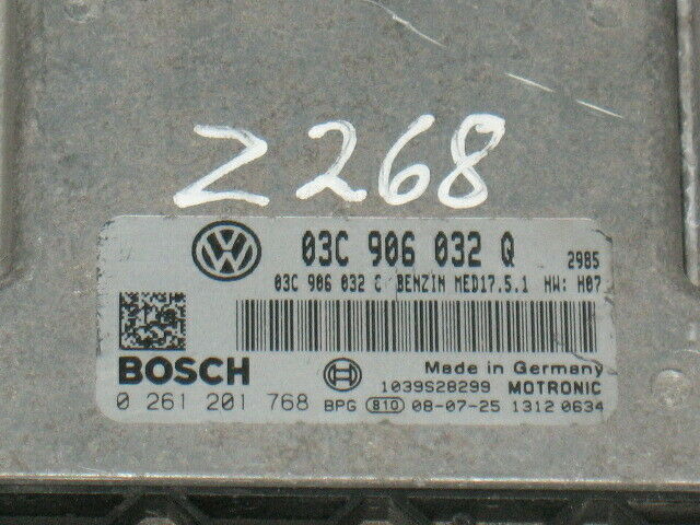 ECU VW VOLKSWAGEN GOLF 1.4 TSI 0261201768 03C906032Q MED17.5.1